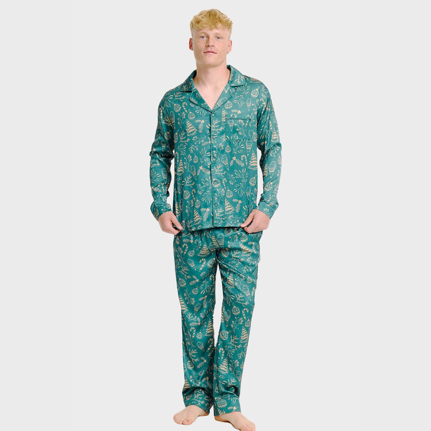 Die Begabte Satin-Pyjama - Herren